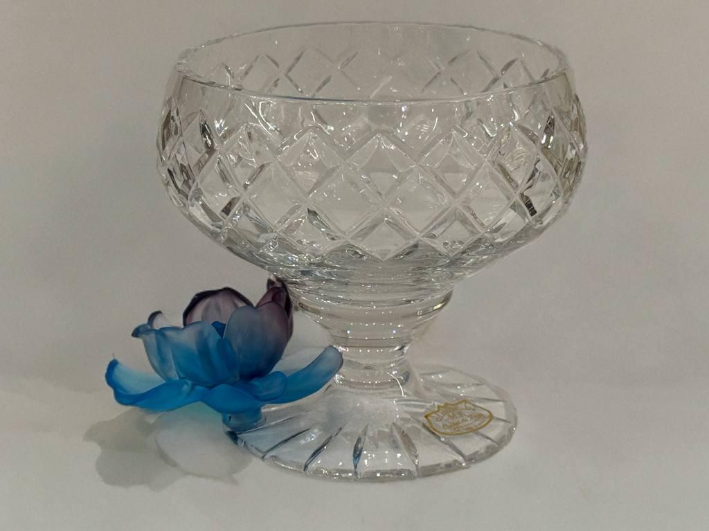 MF7503/1/128B Франция,Ваза на ножке Хрусталь 13см