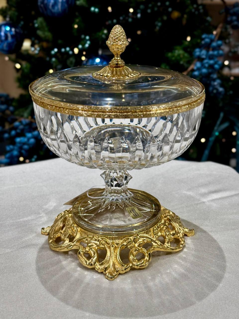 CR-33 Италия.Вазочка на ножке Хрусталь GS11707