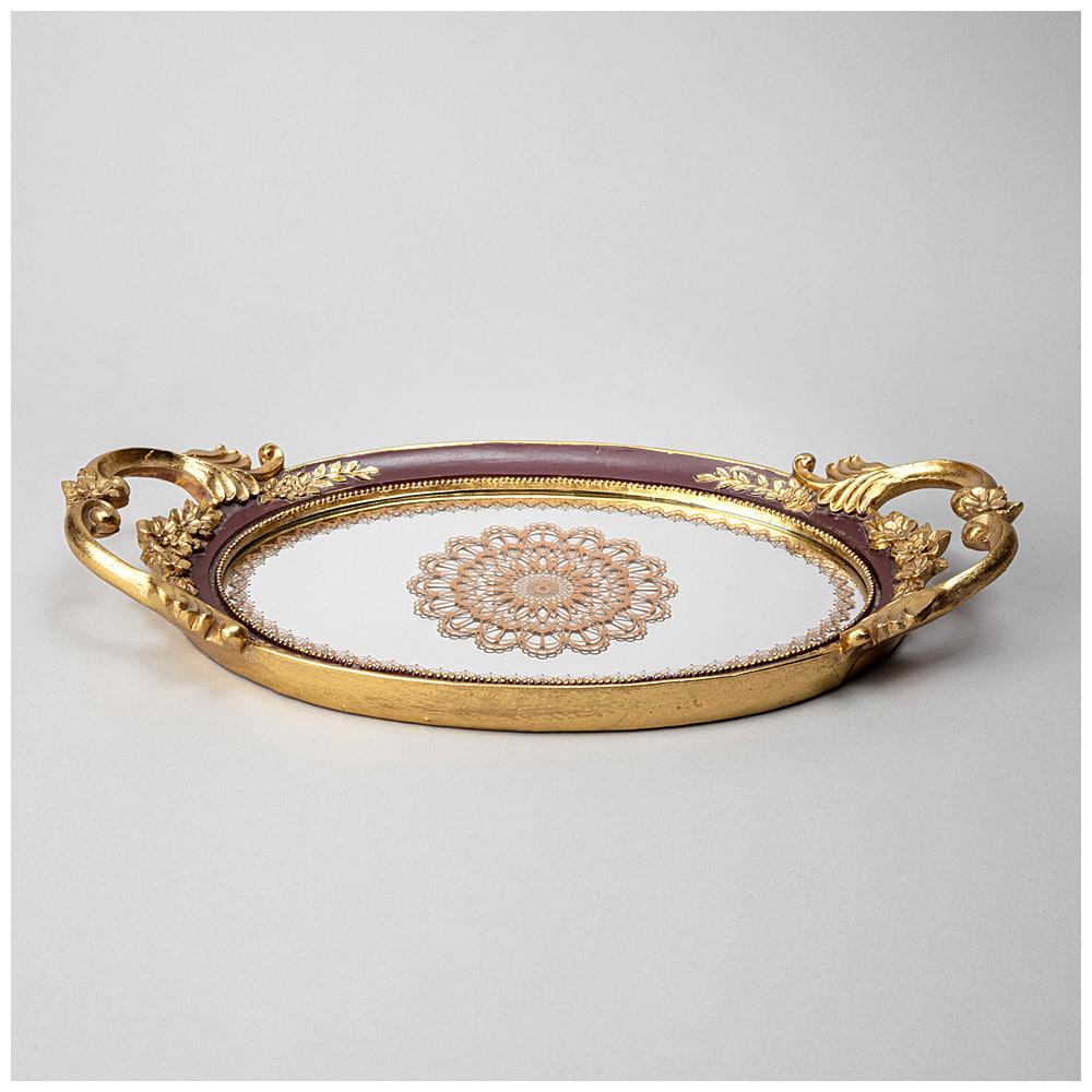 Рос 504-422 ПОДНОС ДЕКОРАТИВНЫЙ 43.3*24*5.3CM