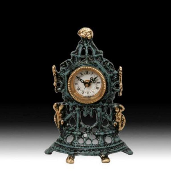 Гв-5321 Настольные часы "Мини часовня" 21*15 см бронза Virtus