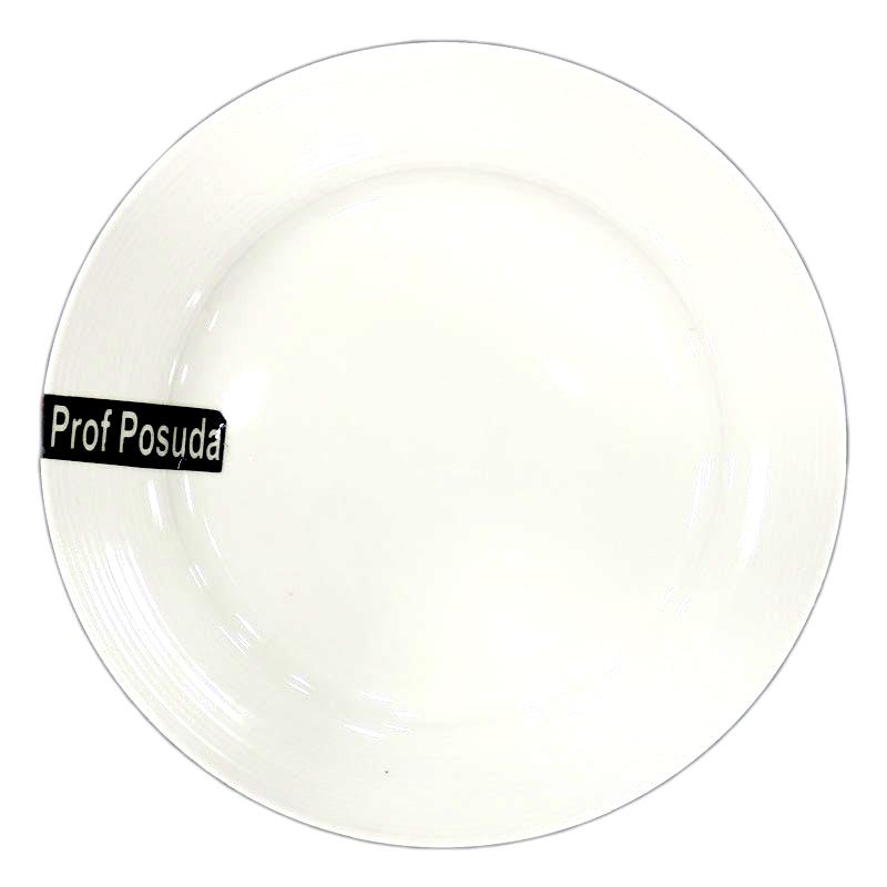 PD1338/Тарелка c окантовкой "11"  27,5см (тарелки круглые штучные фарфоровые белые)