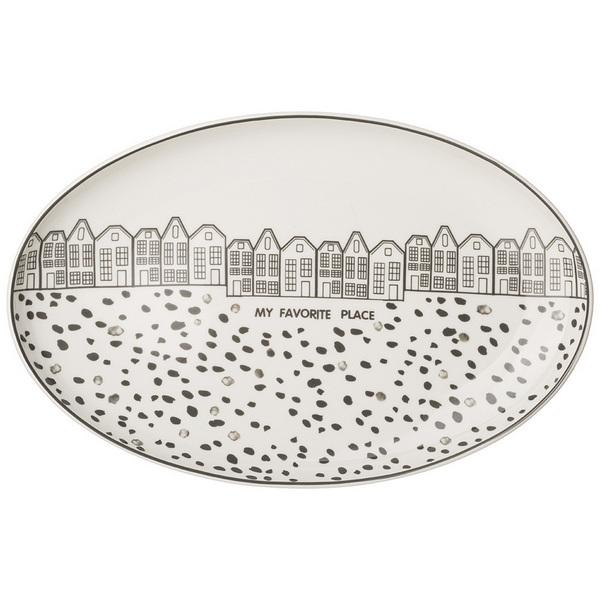 Рос 165-558 БЛЮДО ОВАЛЬНОЕ LEFARD "LOVE YOU" 30,5 СМ