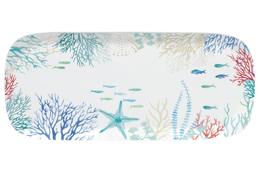 Р-2022/92 Блюдо прямоугольное 40х17.5см  "Море" без инд.упаковки EL-R2158/THES
