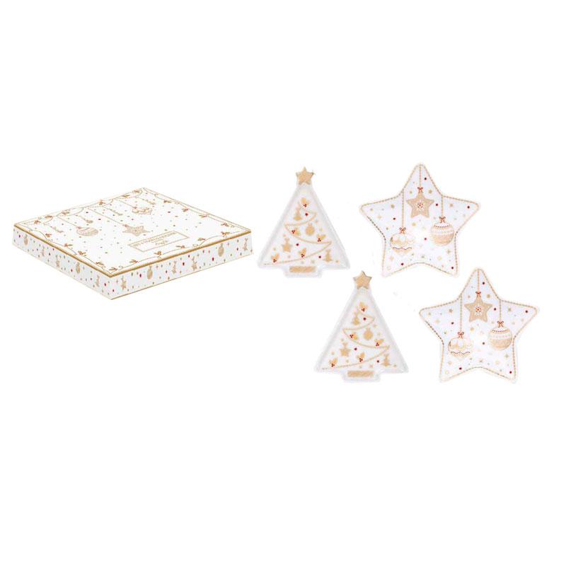 Ил-133171 Набор из 4 фарфоровых салатниц  цветная коробка 8,5 x 10,5 cm R1326#CHLI