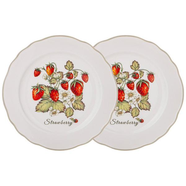 Рос 85-1893 НАБОР ТАРЕЛОК ЗАКУСОЧНЫХ LEFARD "STRAWBERRY" 2 ШТ. 20,5 СМ