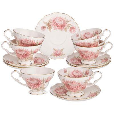 Рос 264-1002 ЧАЙНЫЙ НАБОР LEFARD "АСТРА"  НА 6 ПЕРСОН 12 ПР. 300 МЛ