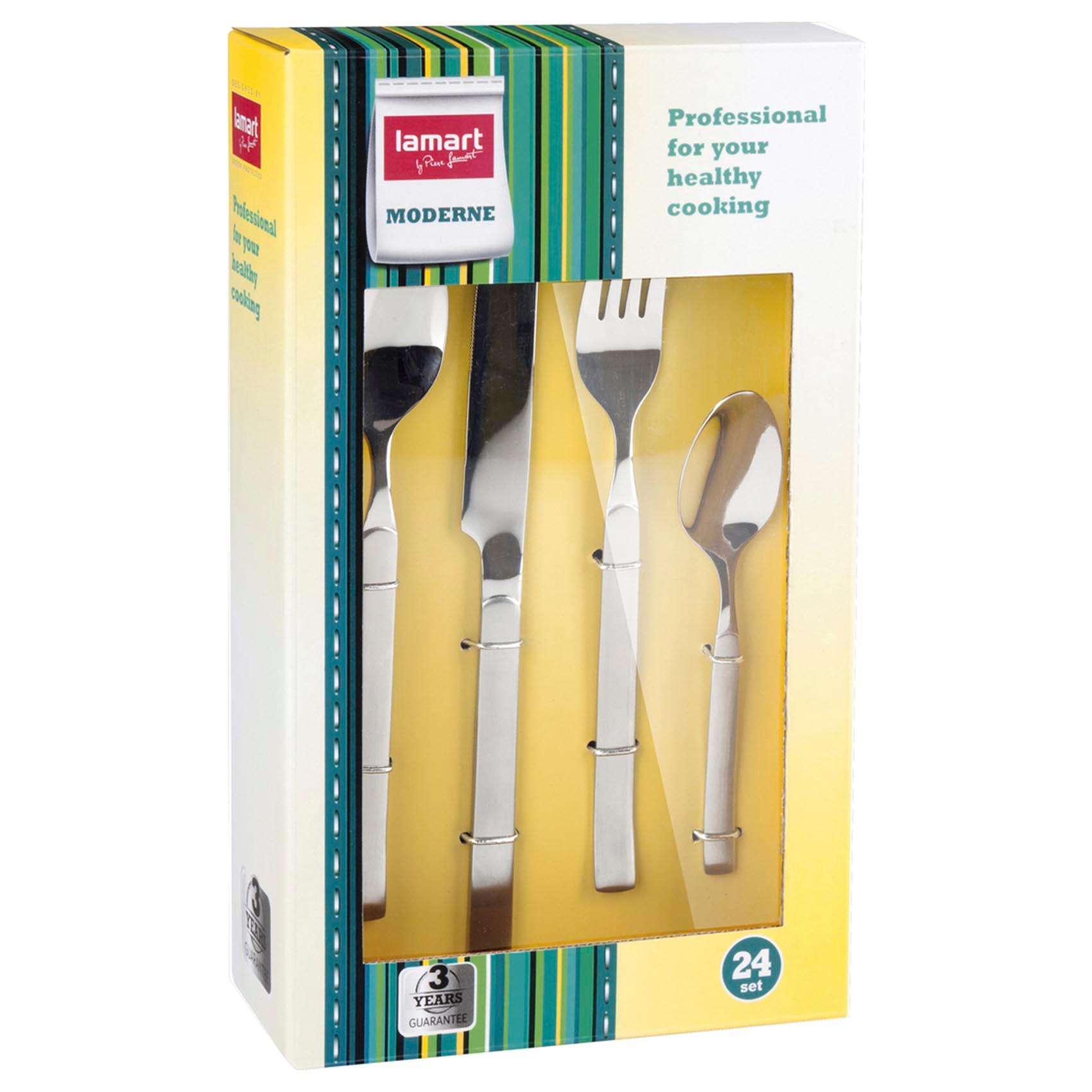 LT 5003 Комплект столовых принадлежностей нержавеющая сталь18/10 24пр Lamart