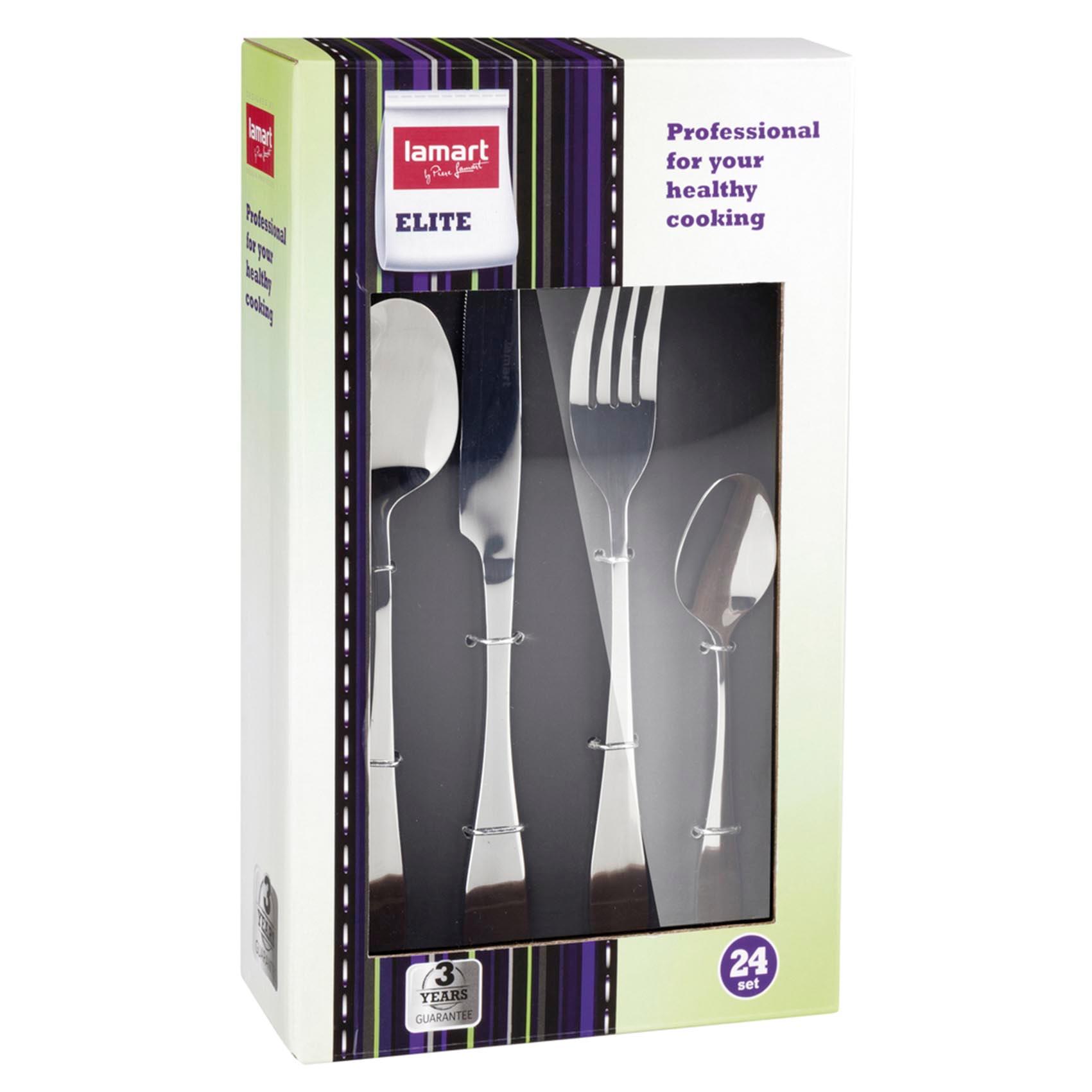 LT 5004 Комплект столовых принадлежностей нержавеющая сталь18/10 24пр Lamart