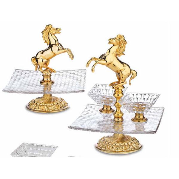 Им-18 Фруктовница на ножке "Лошадь"  28*28 h32 HRS00011