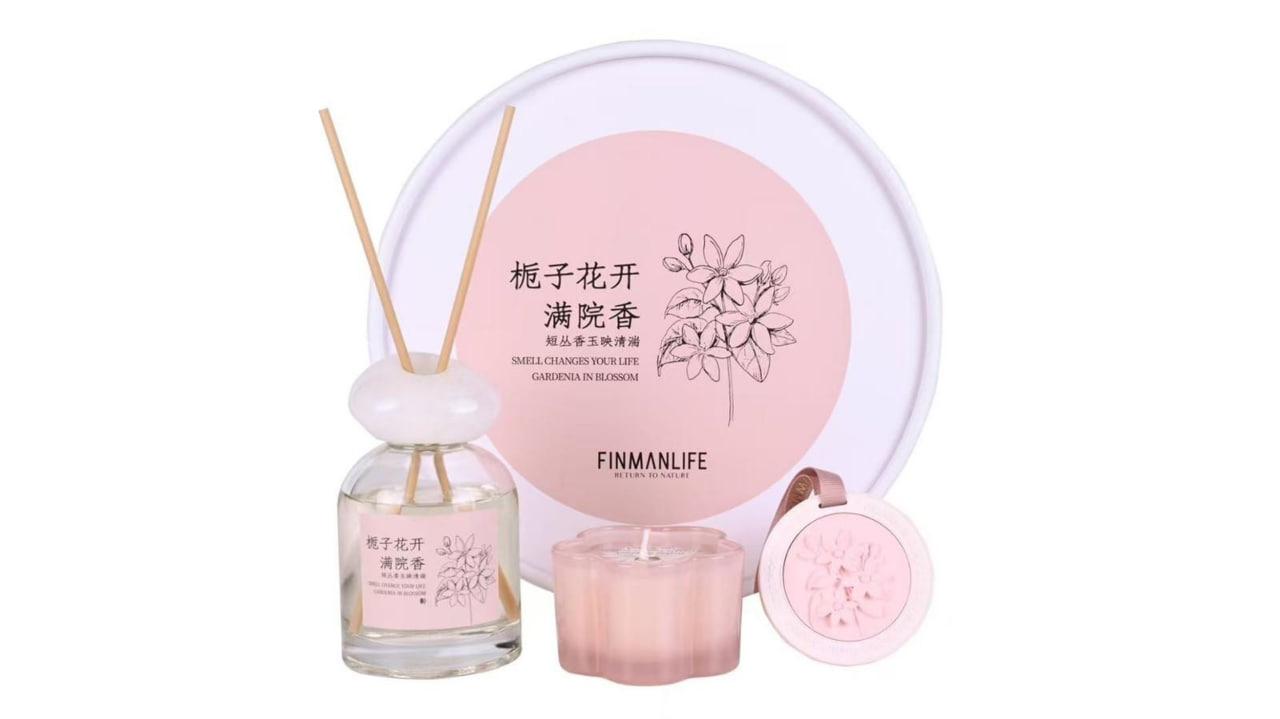 Ри-60/61 Подарочный арома набор  розовый(FMTH-6005A)