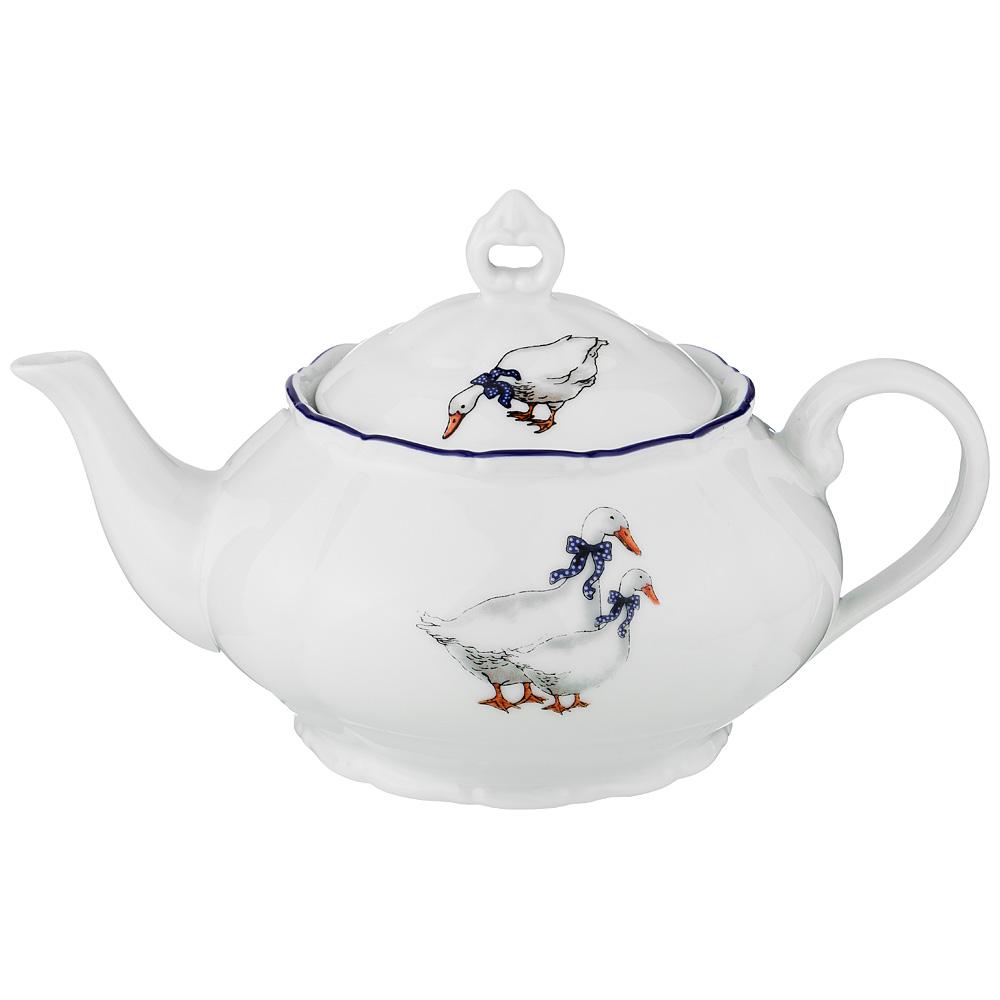 Рос 658-030 ЗАВАРОЧНЫЙ ЧАЙНИК "ГУСИ" 500 МЛ. ВЫСОТА=11 СМ.