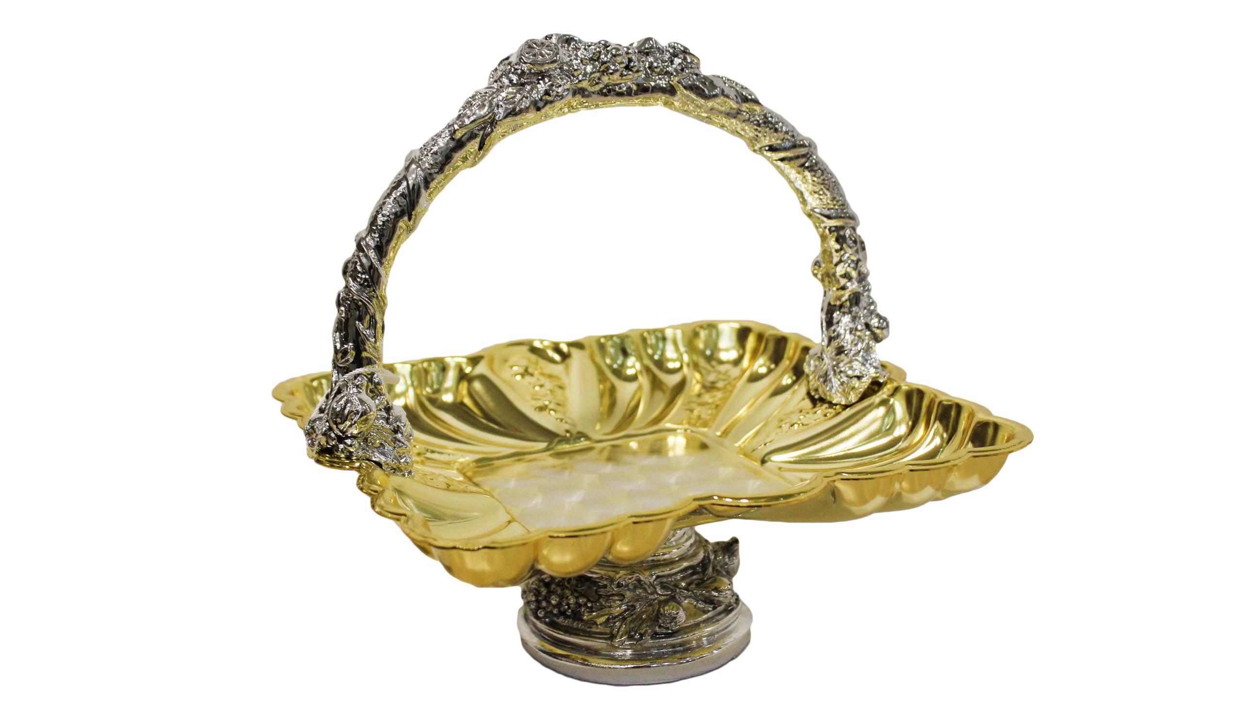 Иг-6079506 Ваза с отделкой под золото  Chinelli (вазы вазочка вазочки металлческие)