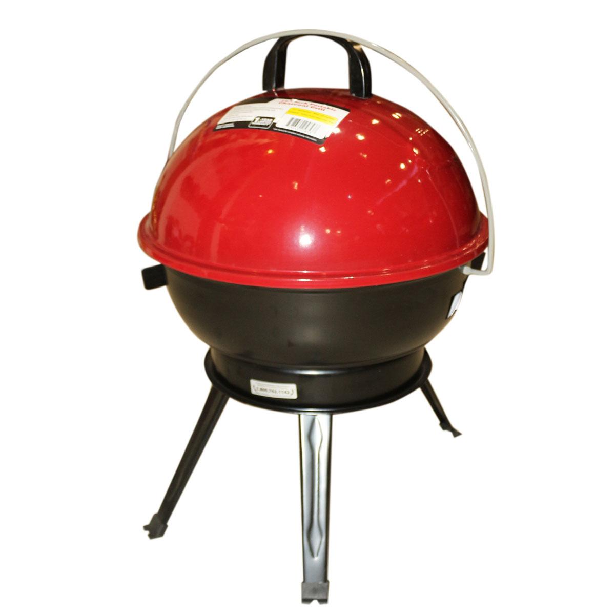 Ри-45/20 "Барбекю" на углях на ножке красного цвета с крышкой14.5