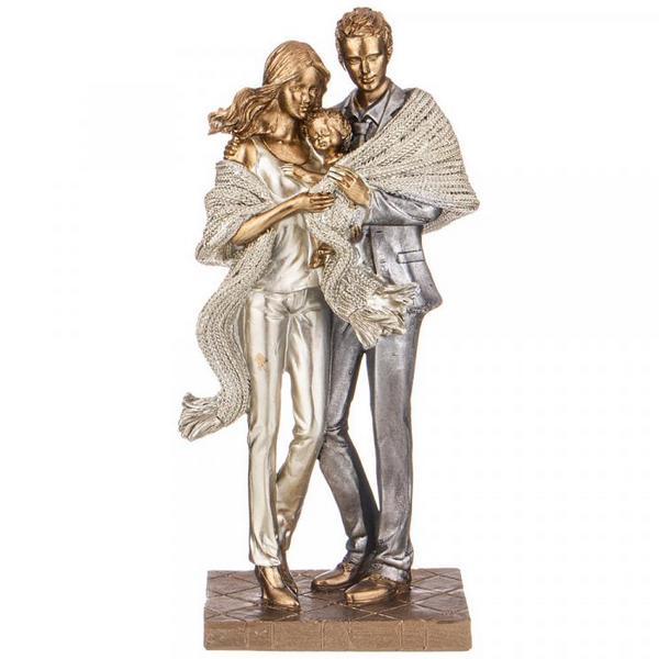 Рос 162-972 СТАТУЭТКА "СЕМЬЯ" 12,5*8,5*26 СМ. СЕРИЯ "ФЬЮЖН"