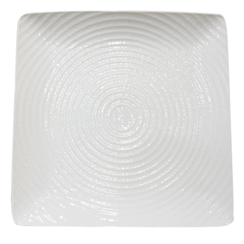 Цк-417 Тарелка квадратная 12" HS109140 (тарелки квадратные штучные фарфоровые белые)