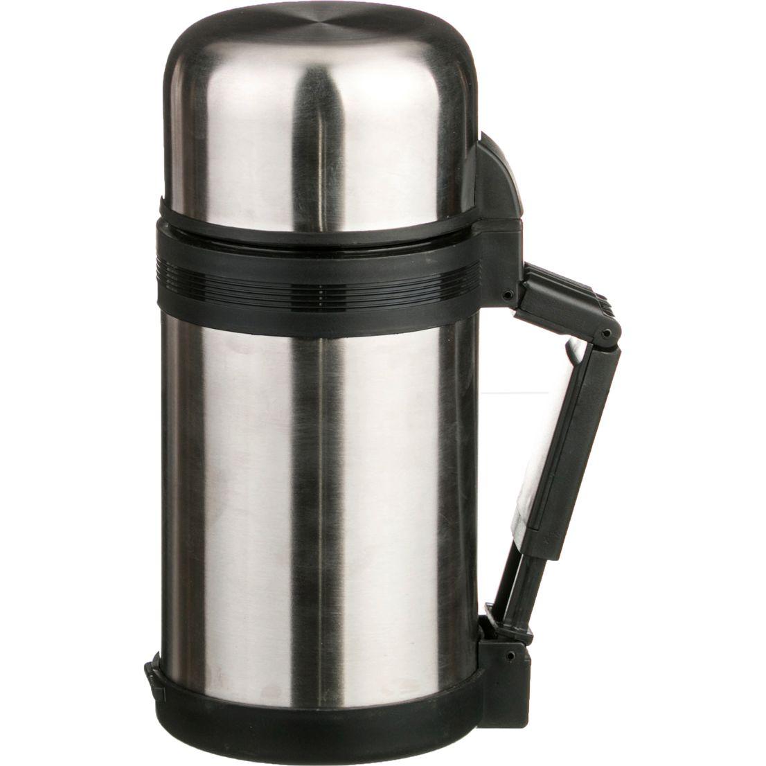 Рос 910-052 ТЕРМОС AGNESS С ШИРОКИМ ГОРЛОМ 1000 МЛ КРЫШКА-ЧАШКА, ПЛАСТИКОВАЯ ЧАШКА, ДВОЙНАЯ ПРОБКА, КОЛБА НЖС