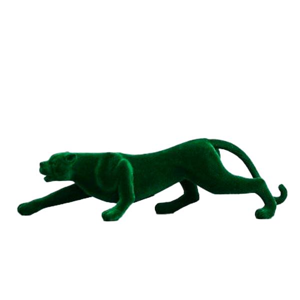 Ри-49/546 Статуэтка Леопард зеленый 44*8.5*13 XL-170197