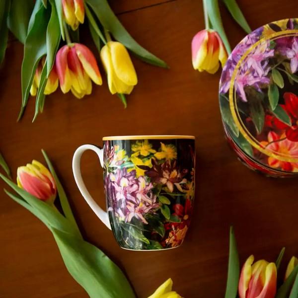 Хп-840-9207 Кружка Camio - Георгиус Йоханнес ван Ос "Цветы в стиле барокко" 400 мл (CARMANI)