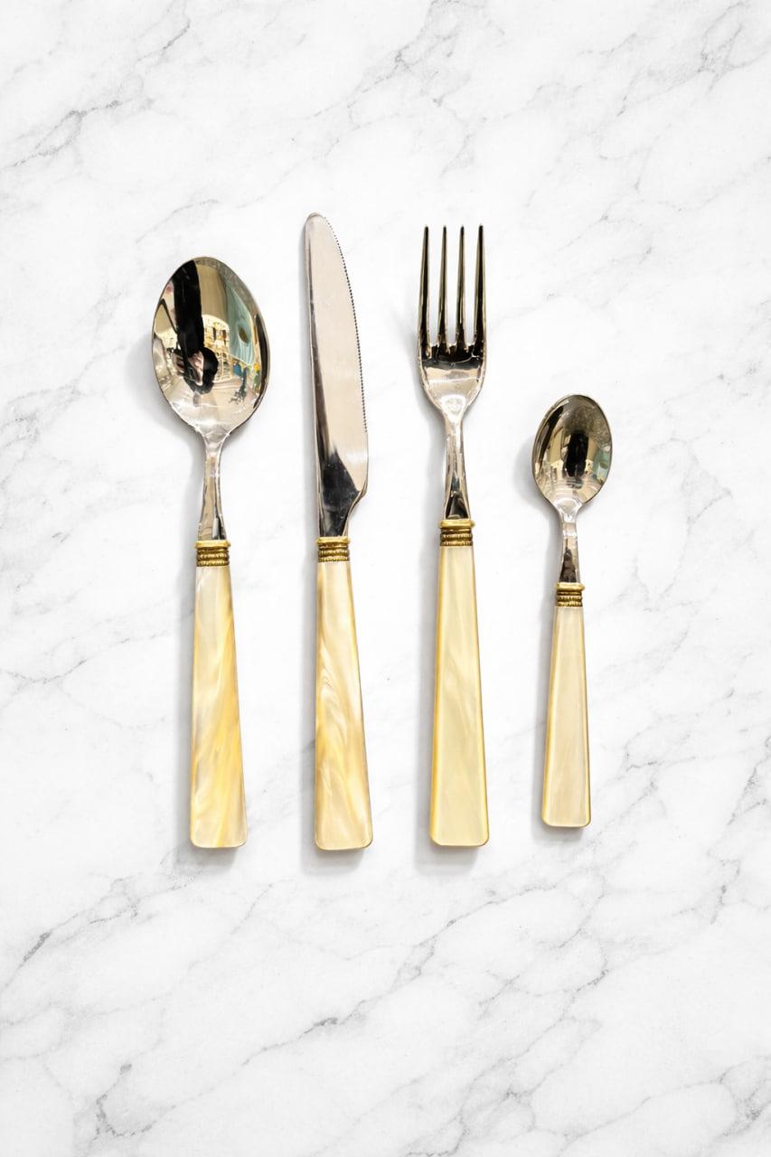 Дд-147 Набор столовых приборов на 12 перс "GARDA"49 ПР CD49GAAGS/C H Шампань Domus Design