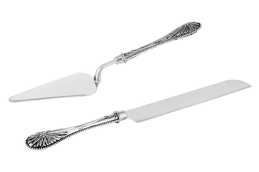 Р-2018/136 Набор сервировочный для торта "Британи": нож, лопатка, нерж сталь RE-C1182C.1