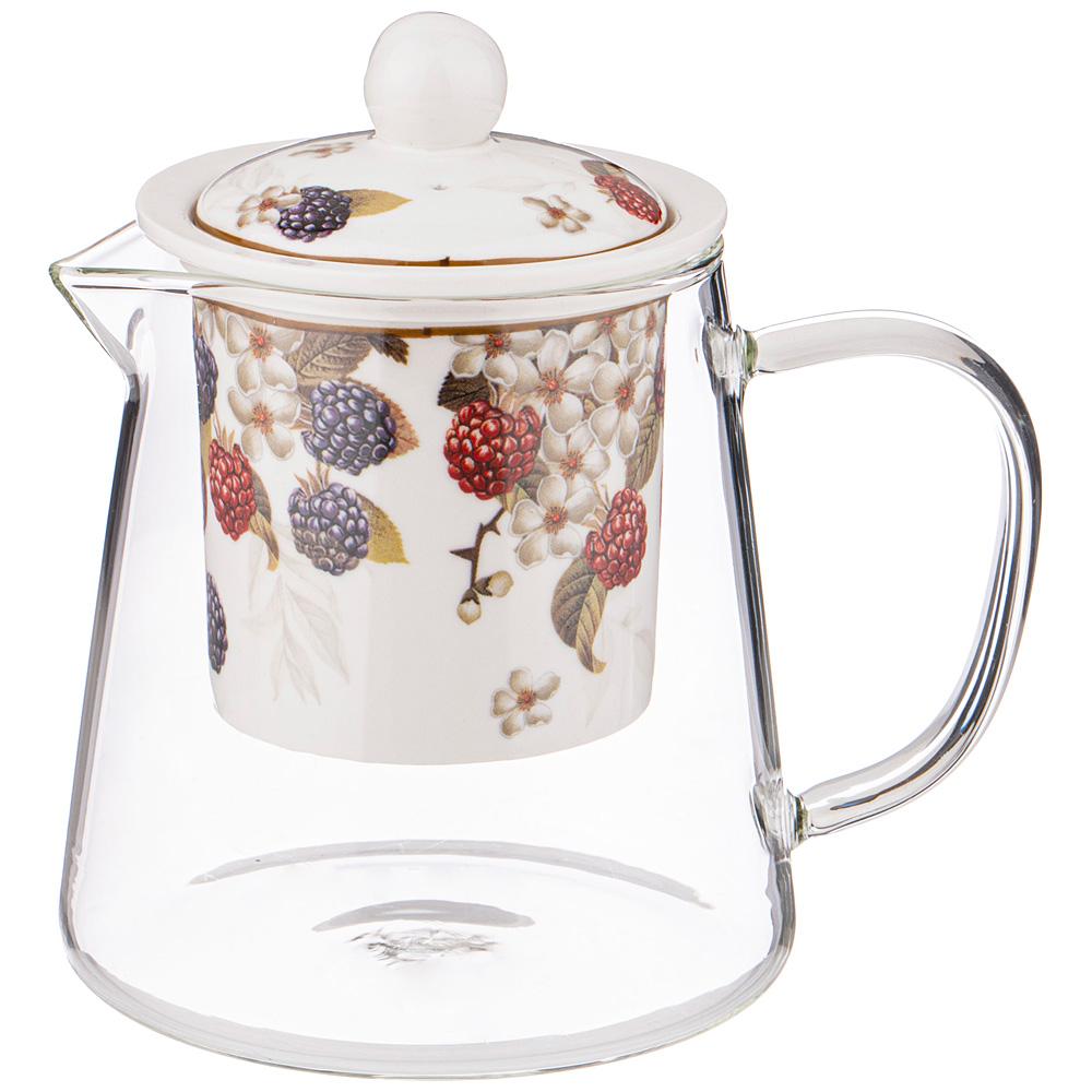 Рос 104-860 ЧАЙНИК СТЕКЛЯННЫЙ С СИТОМ  LEFARD "ЕЖЕВИКА" 500 МЛ