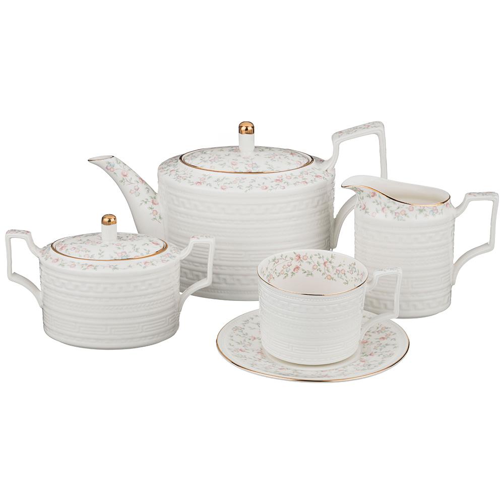 Рос 760-462 ЧАЙНЫЙ СЕРВИЗ LEFARD "ФАБЬЕН" НА 6 ПЕРСОН 15 ПР. 1100/400/300/280 МЛ