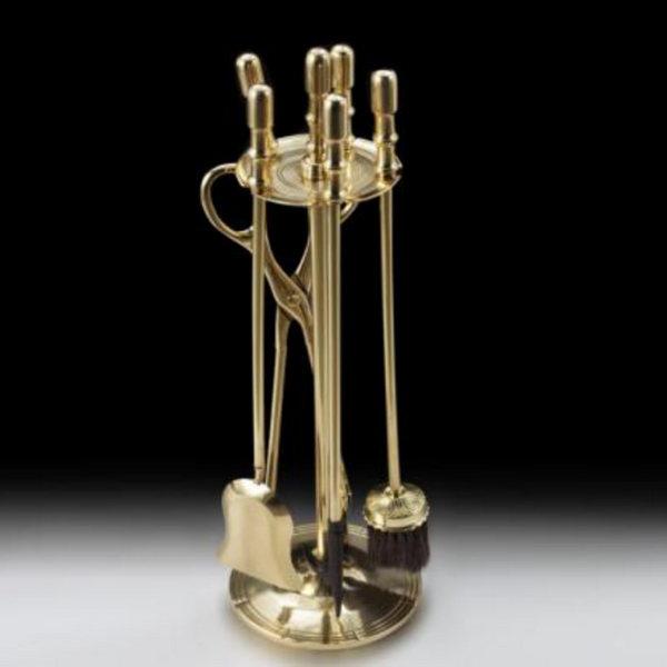 Гв-1358 Набор для камина на подставке 5 пр 64*20 см бронза Virtus к-т