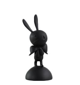 Ри-49/258 Статуэтка "Кролик" в черном цвете 9.2*9.2*21 XSY210422-1