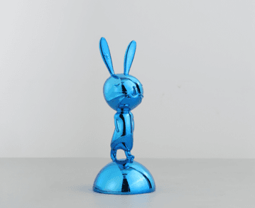 Ри-49/262 Статуэтка "Кролик" в голубом цвете 9*9*22.5 XSY210422-9