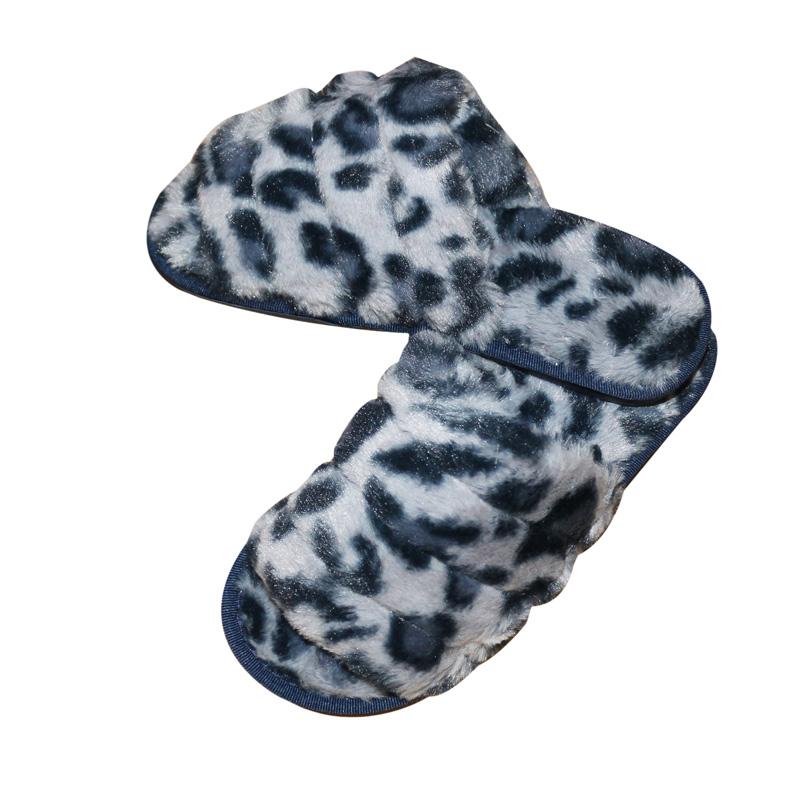 КПГ-323/сер Тапочки меховые женские размеры 36-37, 38-39, 40-41 цвет серый леопард