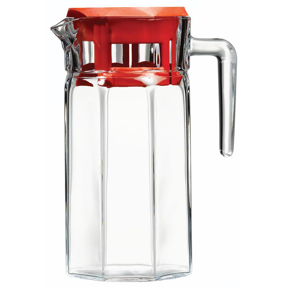 43414-Р Кувшин с красной пластиковой крышкой  КОШЕМ, объем: 1235 мл