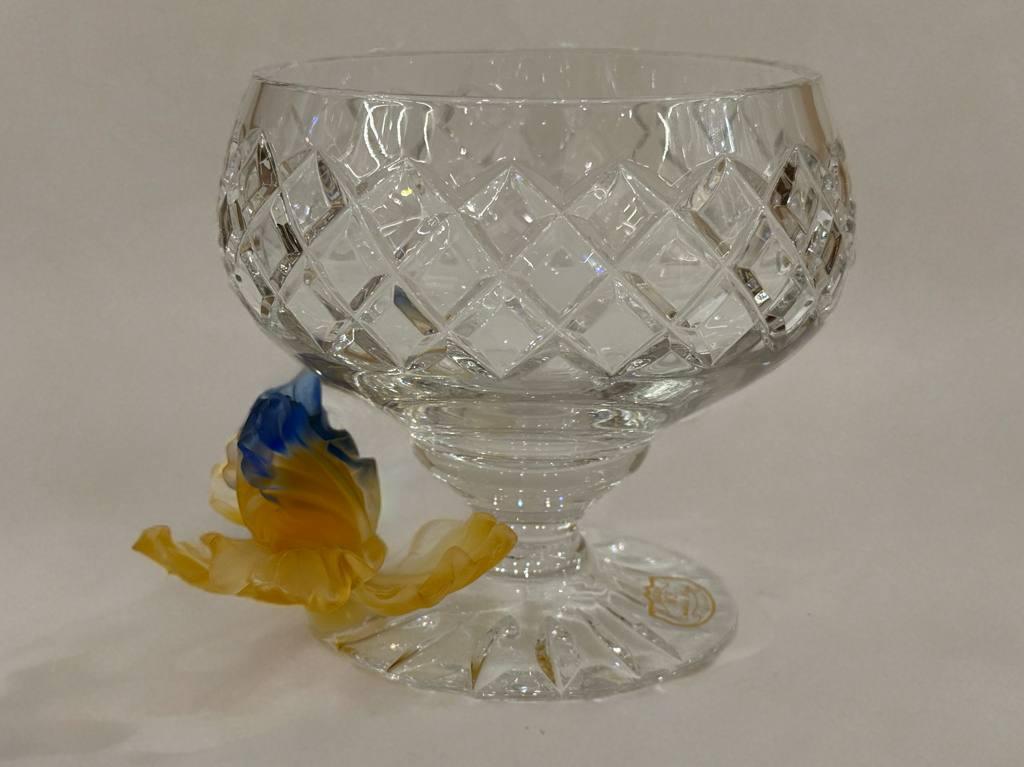 MF7503/1/205R Франция,Ваза на ножке Хрусталь13см