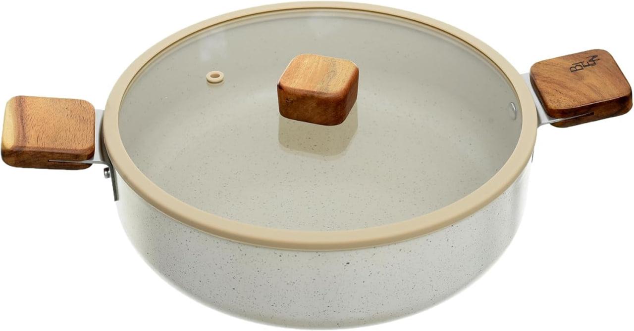 NF-10 Низкая кастрюля Blossom из кованого алюминия, 24 см EK-BG-L24