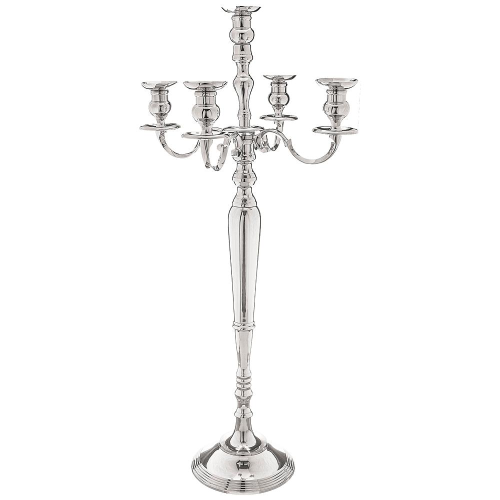 Рос 726-125 ПОДСВЕЧНИК НА 5 СВЕЧЕЙ. ВЫСОТА=100 СМ. (ПОДСВЕЧНИКИ АЛЮМИНИЕВЫЕ)