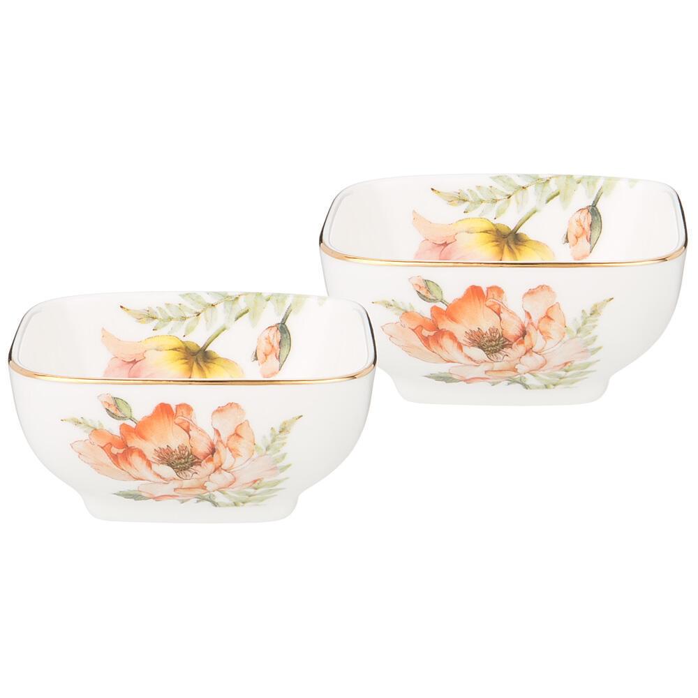 Рос 590-426 НАБОР САЛАТНИКОВ КВАДРАТНЫХ LEFARD "SENSE" 2 ШТ. 8*4СМ 100МЛ