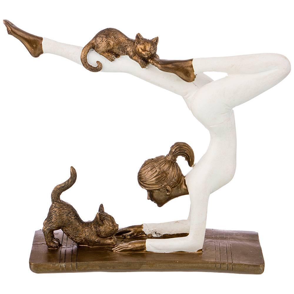 Рос 162-696 СТАТУЭТКА "ЙОГА" СЕРИЯ "ФЬЮЖН" 18,5*6,5*15 СМ