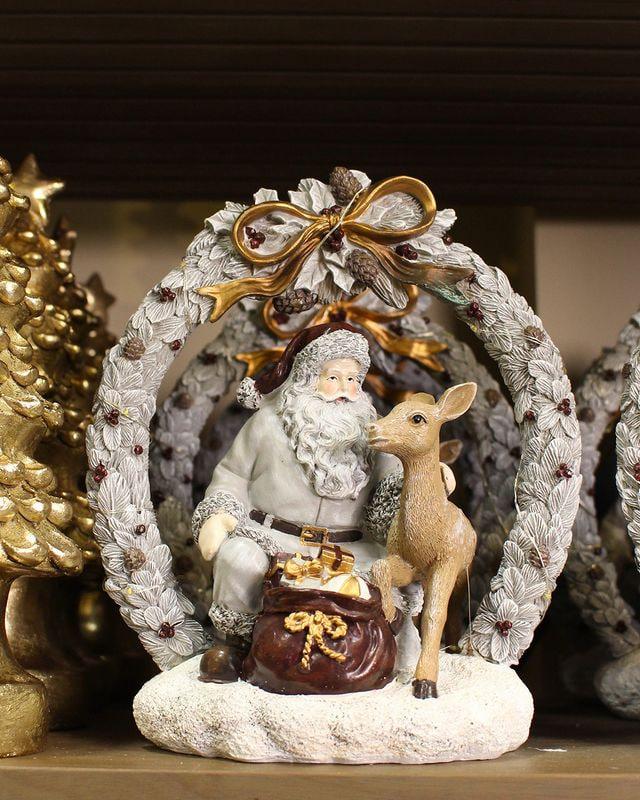 Ри-Нг-709 Новогодняя композиция Дед мороз19*12*22.5 FD8120