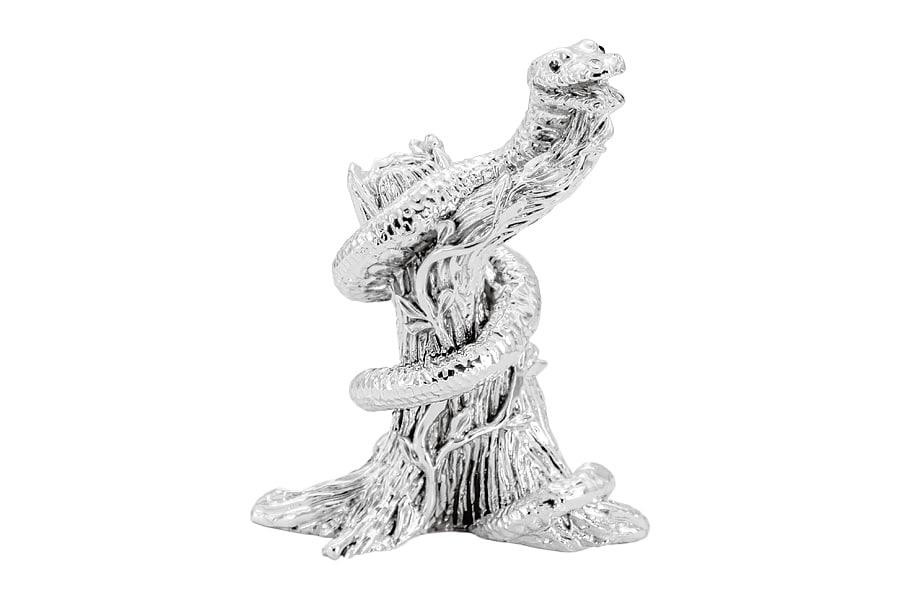 Р-2024/96 Статуэтка "Змея" (серебр) h 11,5см GA-2967