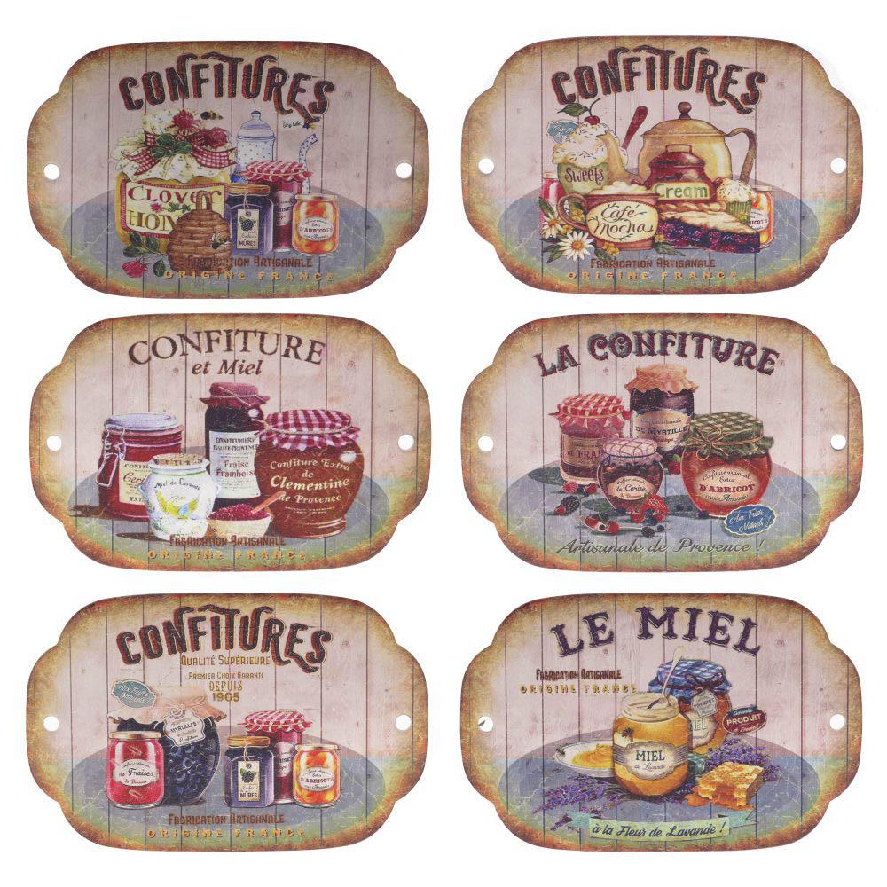 714272 Подставка под горячее, L22 W14 H1,5 см, 6в