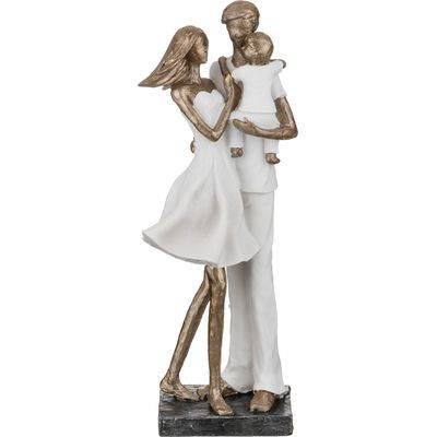 Рос 162-272 СТАТУЭТКА "СЕМЬЯ" СЕРИЯ "ФЬЮЖН" 12*10*32 СМ